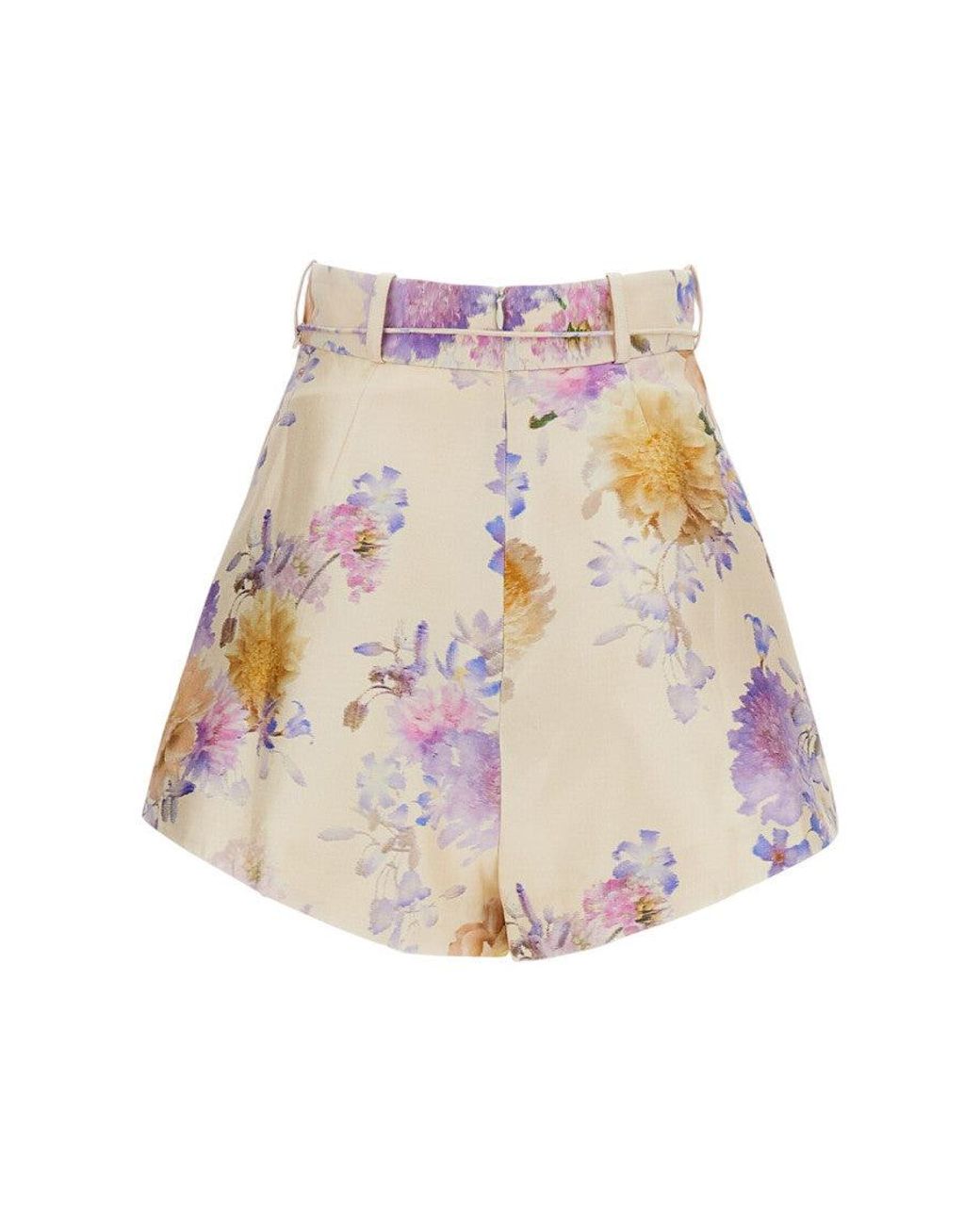 Zimmermann Natural Floral Shorts
