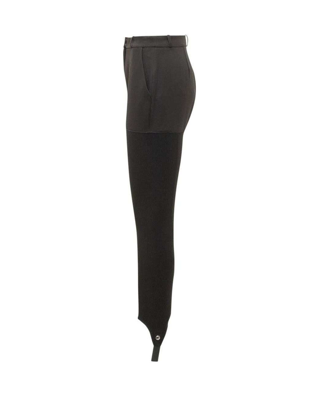 Coperni Black Paintntaloni Trousers With Staffa