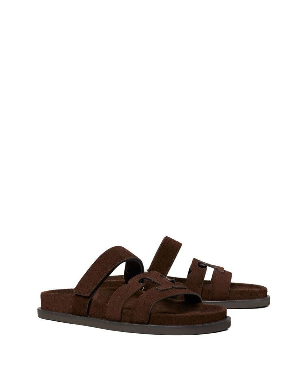 Tory Burch Brown Suede Sandals