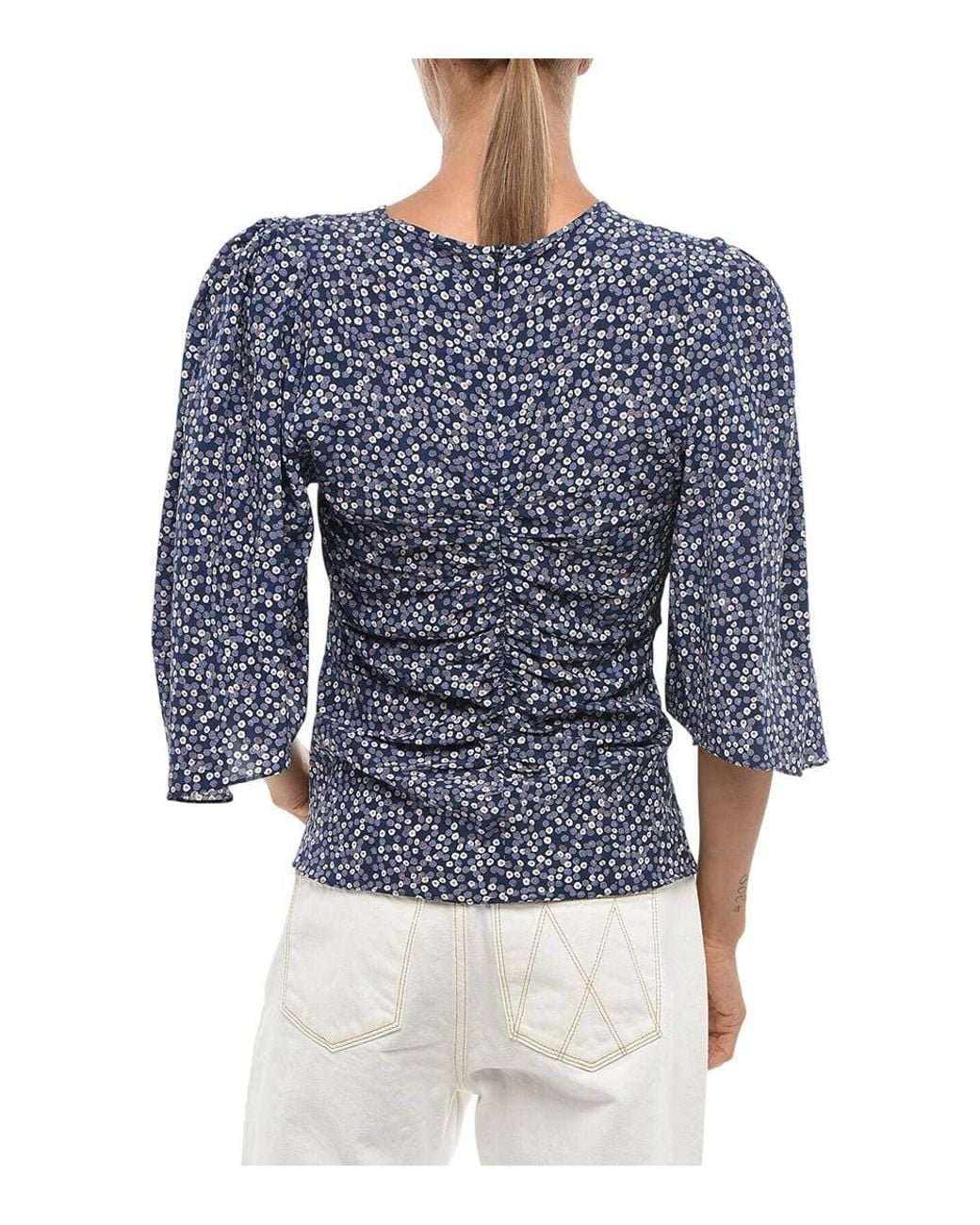 Isabel Marant Blue Crew Neck Top