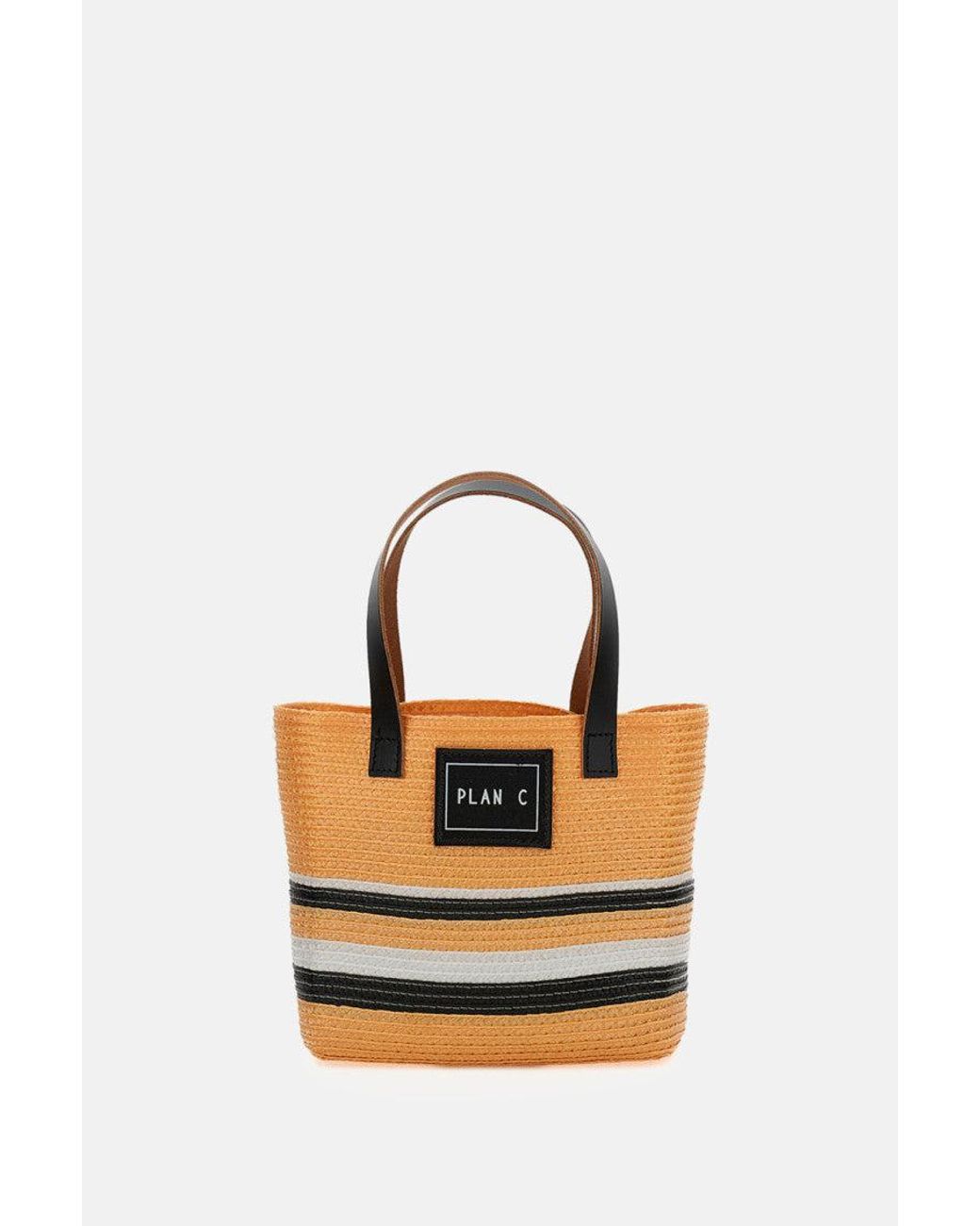 Plan C Natural Logo Small Tote
