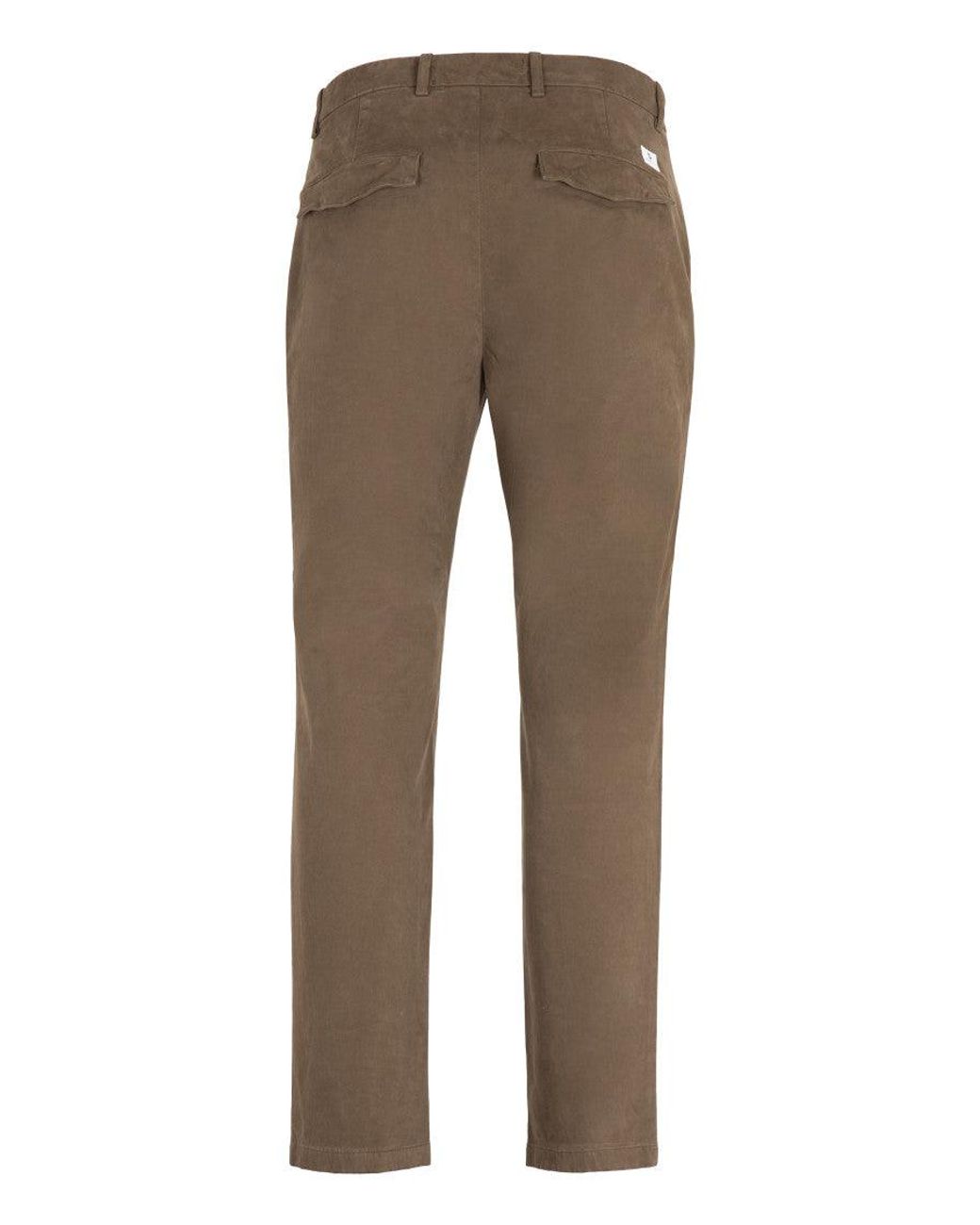 Department 5 Brown Tailored Chino Pants for men