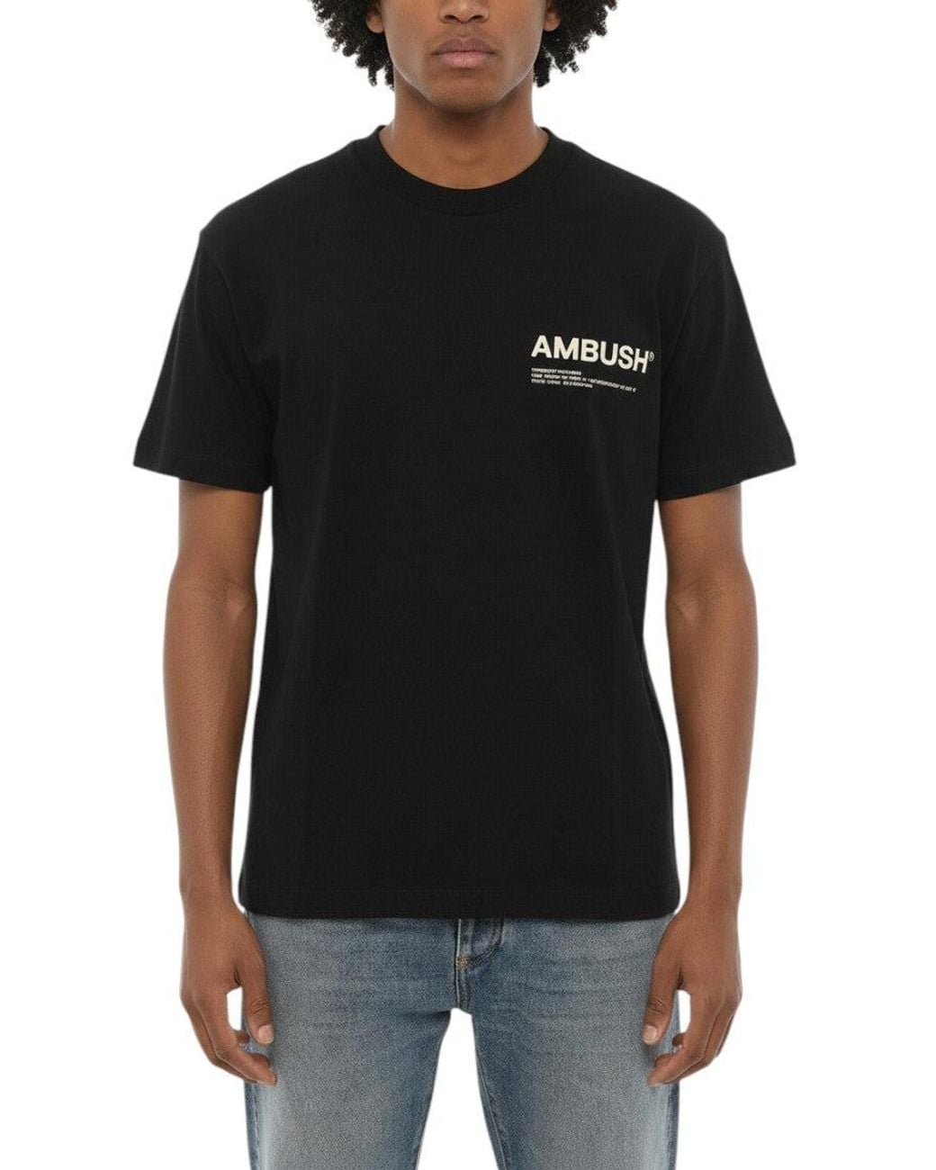 Ambush Black Crew Neck T-Shirt for men