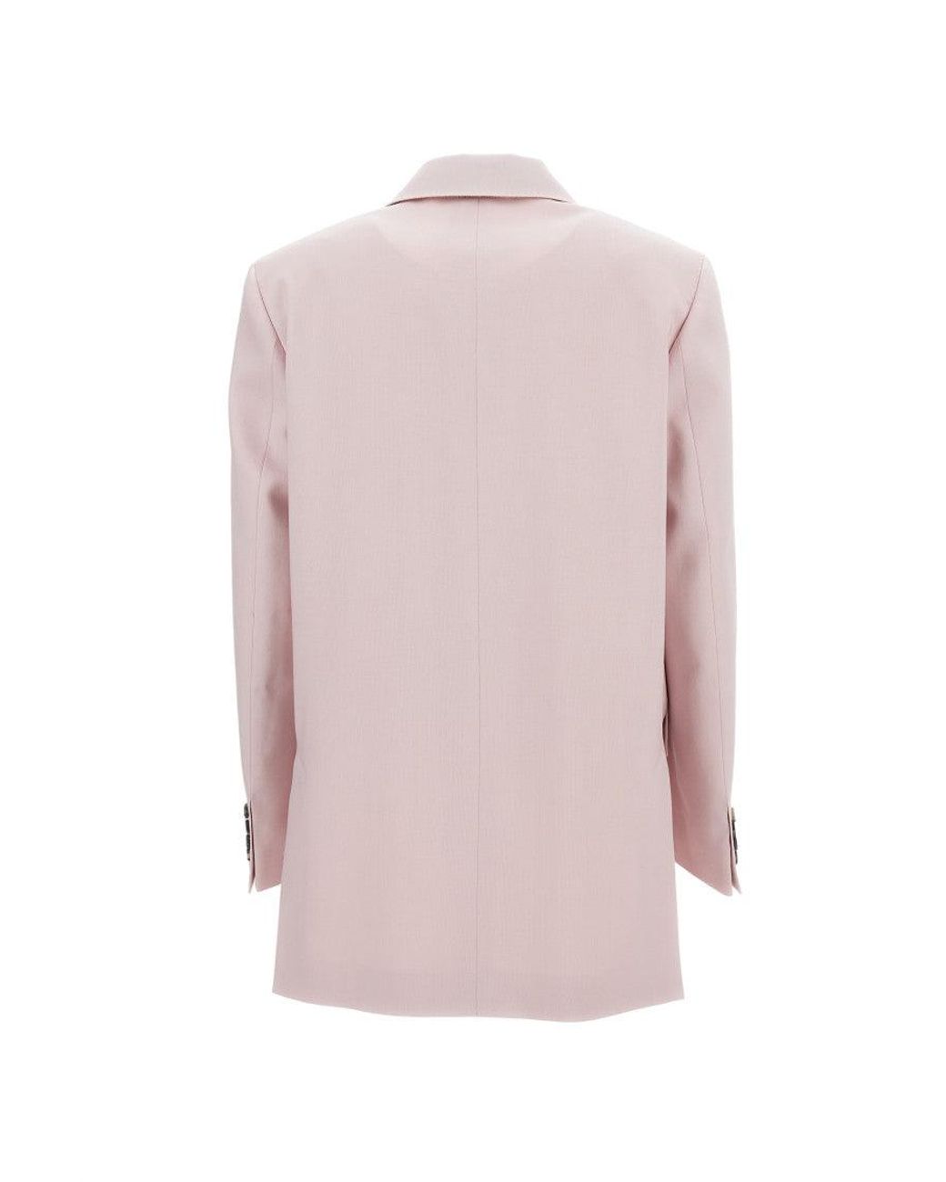 Max Mara Pink Double-Breasted 'Ombrosa' Jacket