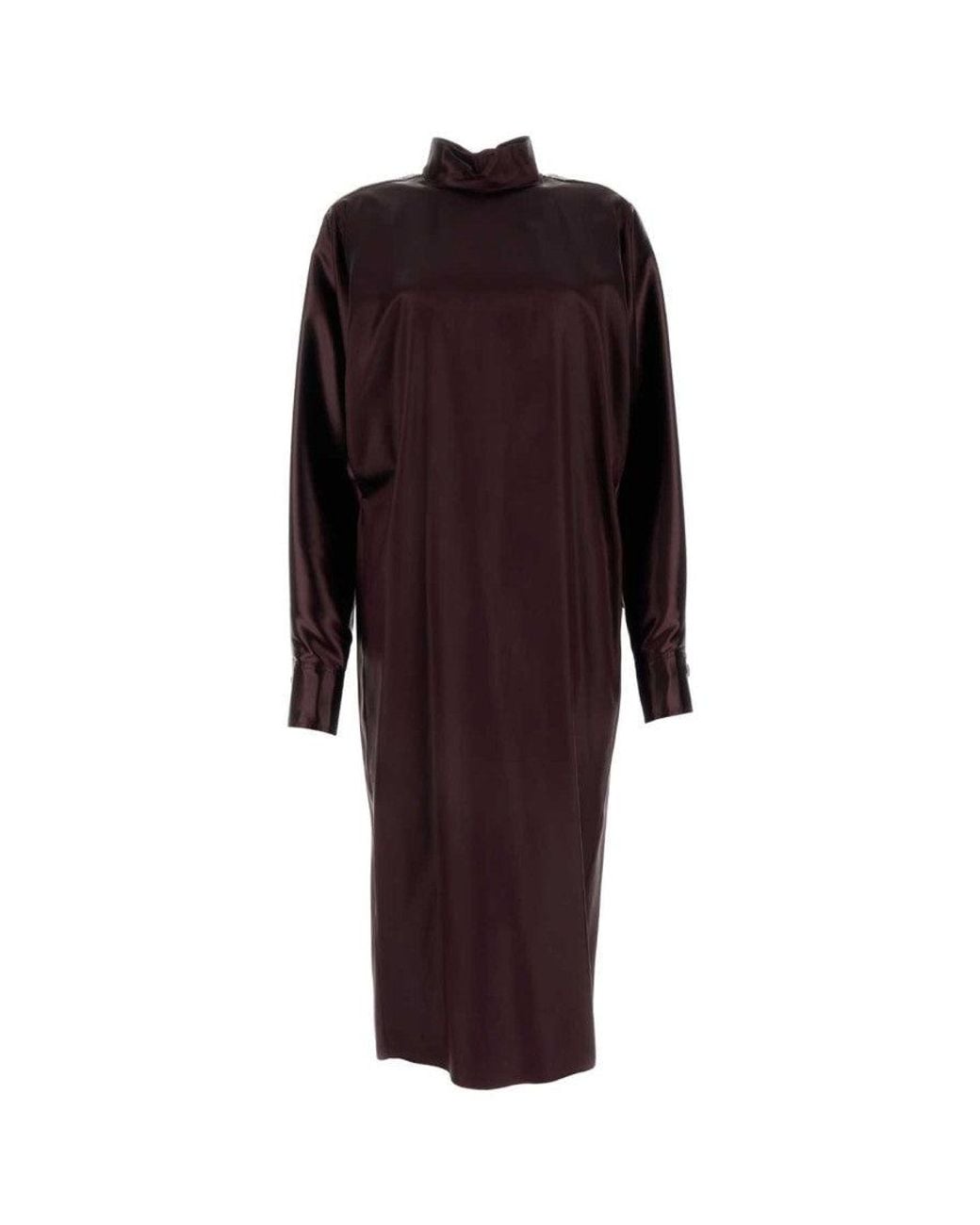 Ferragamo Purple Satin Dress
