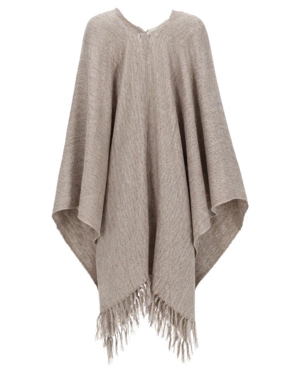 Brunello Cucinelli Natural Solid V Neck Sweater