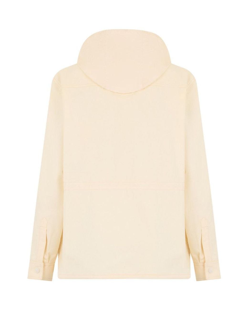 Moncler Natural Off Textured Hood Jacket