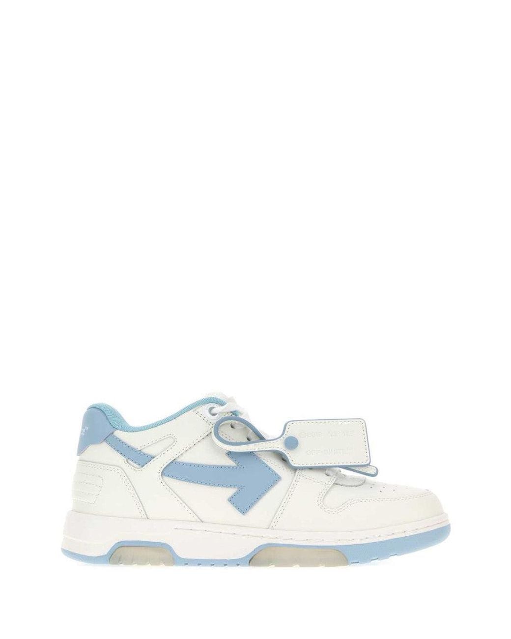 Off-White c/o Virgil Abloh Blue Leather Out Of Office Sneakers