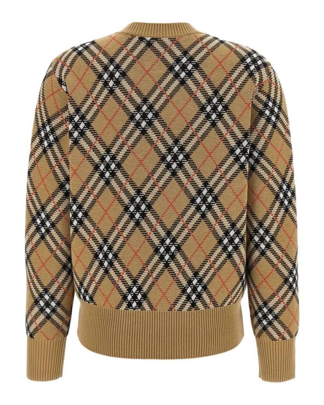 Burberry Gray Check Sweater