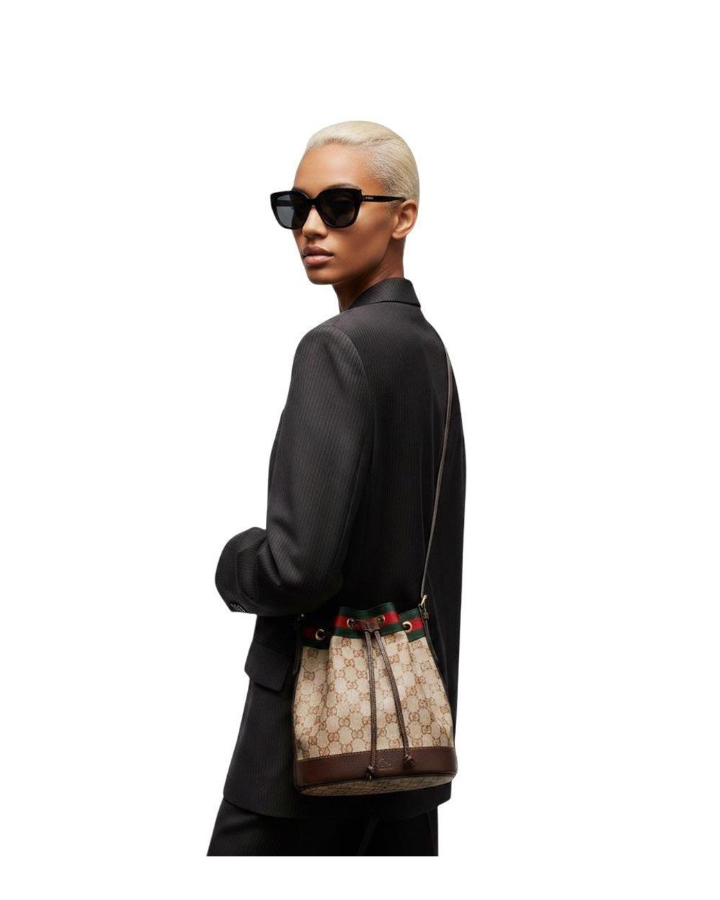 Gucci Natural Venice Small Bucket Bag