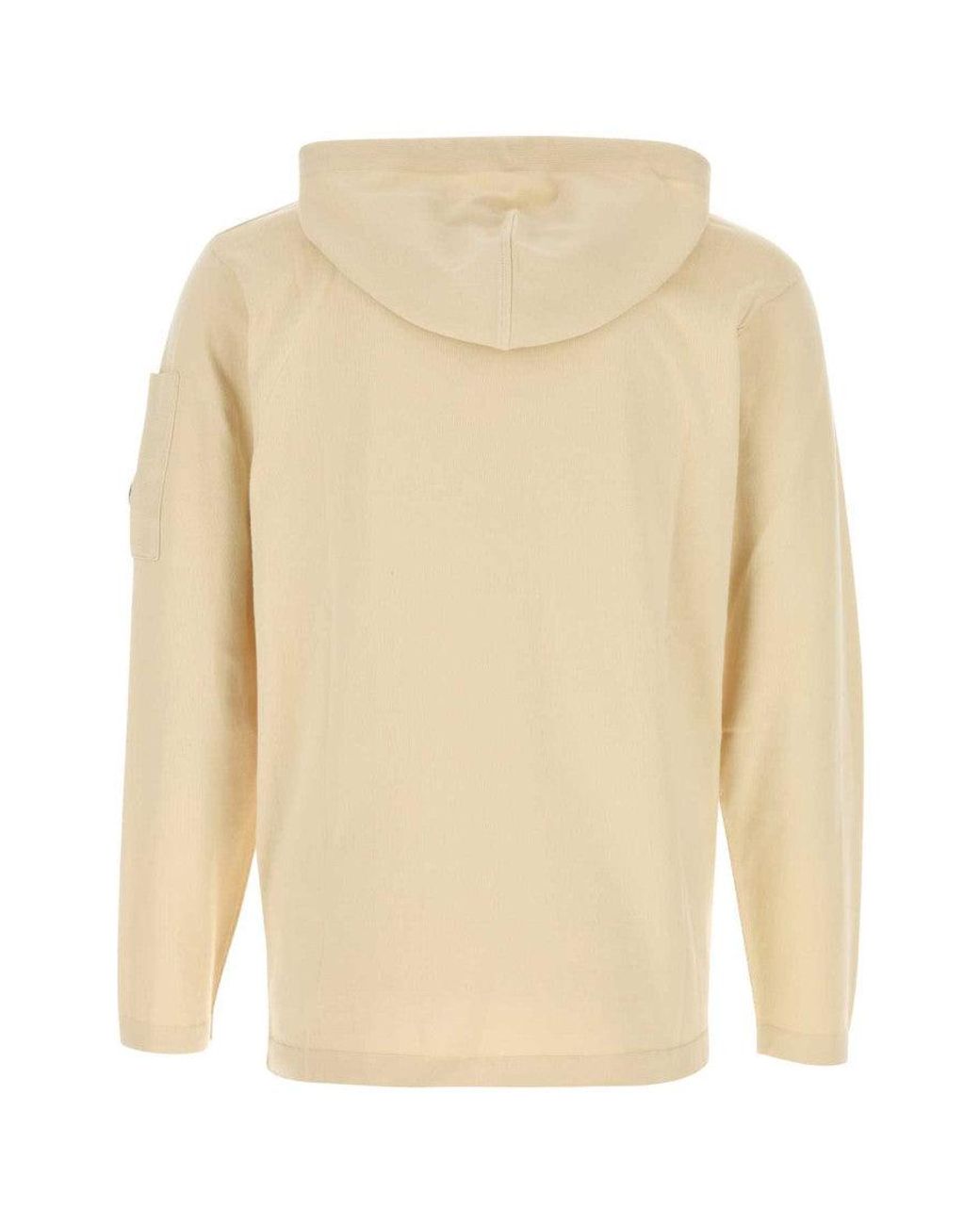 C P Company Natural Regular Hoodie for men