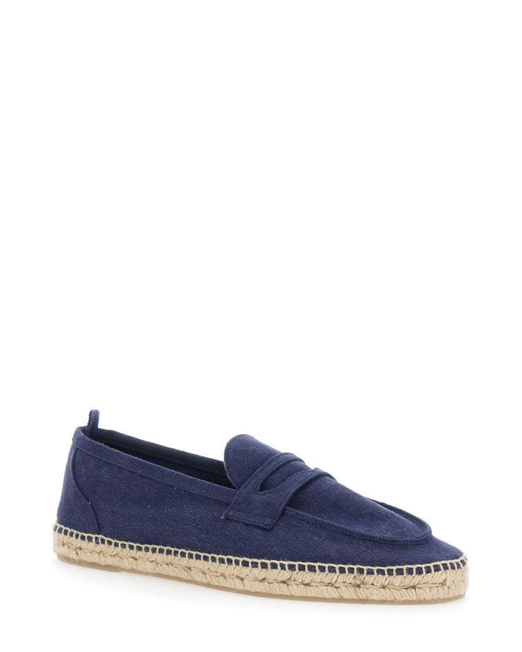 Castaner Blue Textured Suede Espadrilles for men