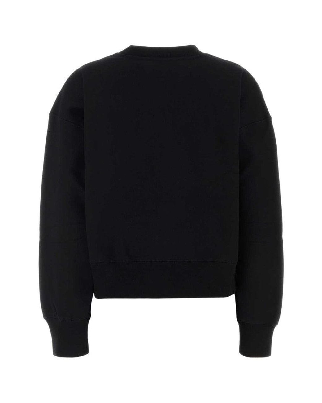 Gucci Black Crew Neck Cotton Sweatshirt
