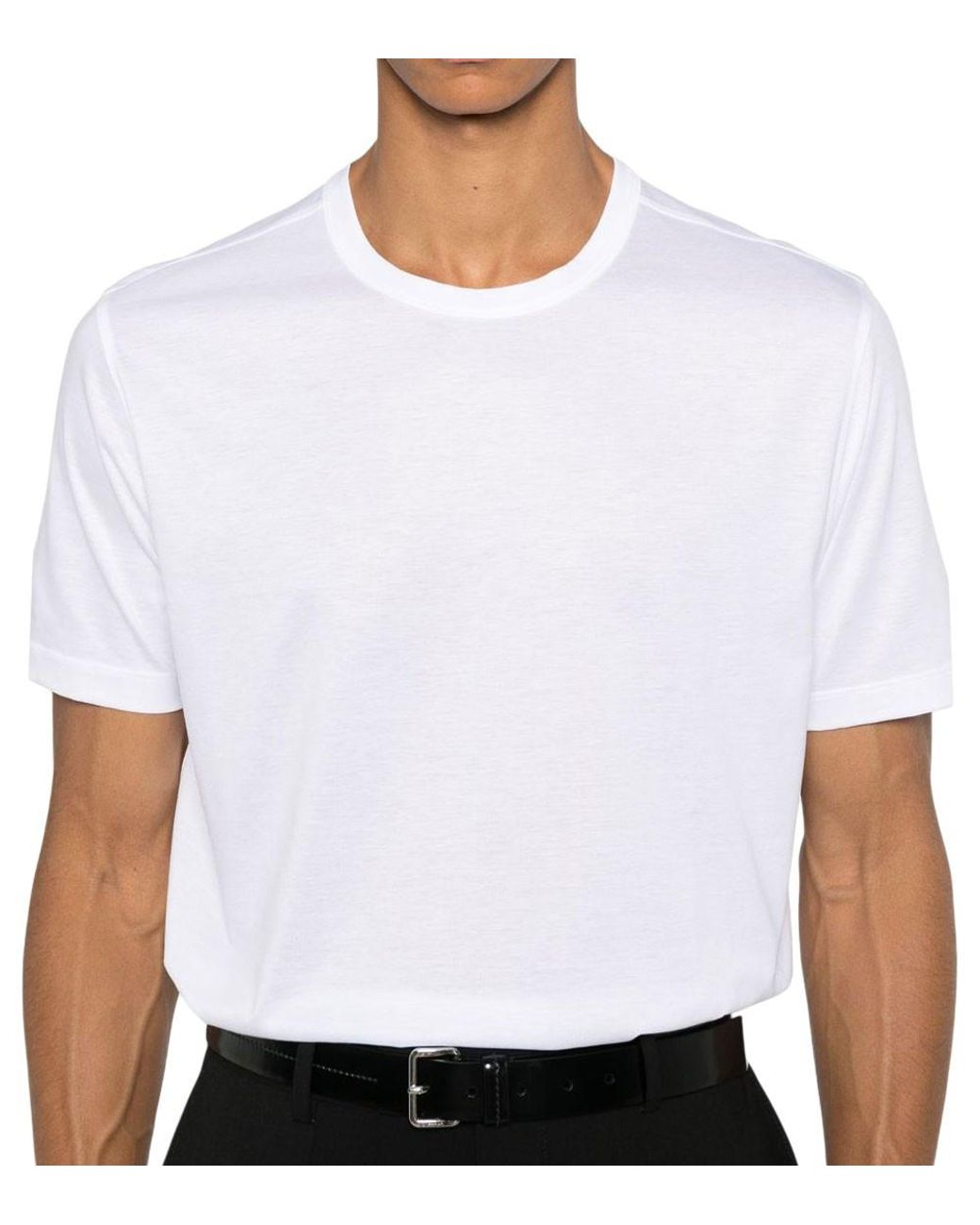 Boss White Solid Polo for men