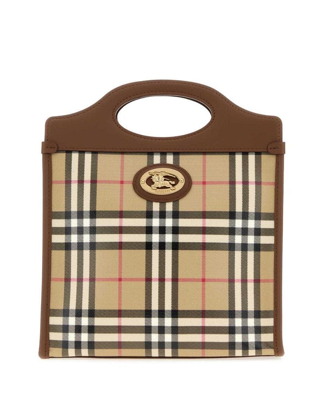 Burberry Natural Check Mini Tote