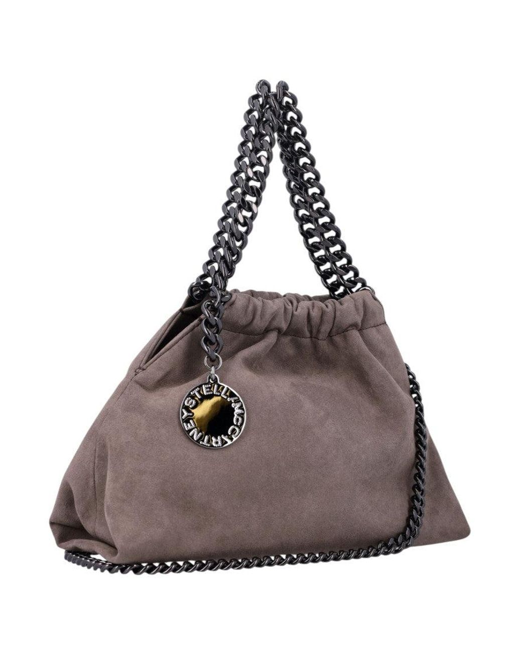 Stella McCartney Brown Taupe Falabella Mini Shoulder Bag