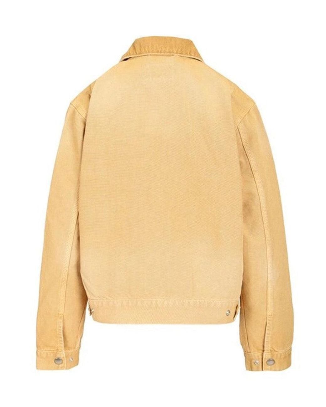Carhartt Natural Tan Logo Shirt Collar Jacket