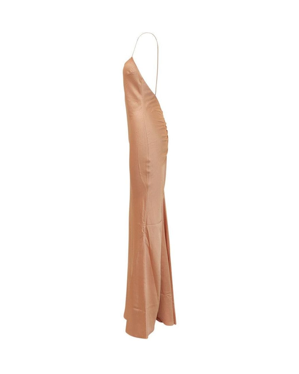 ANDAMANE White Scoop Neck Maxi Dress