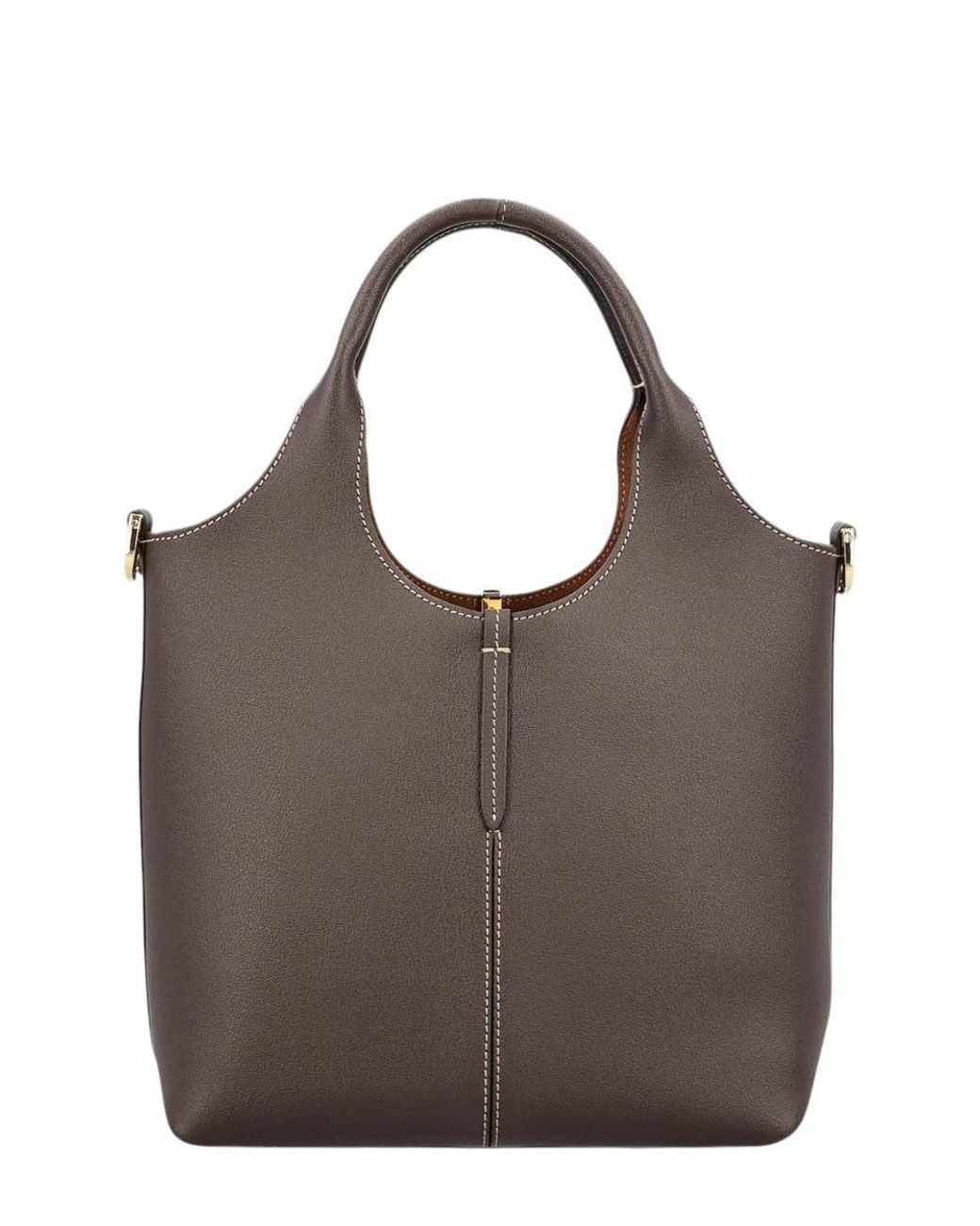 Tod's Brown Dark Leather Mini Tote