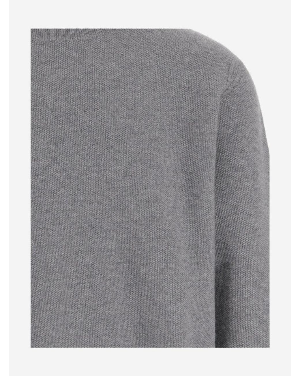 Oliver Lattughi Gray Roundneck Pullover for men