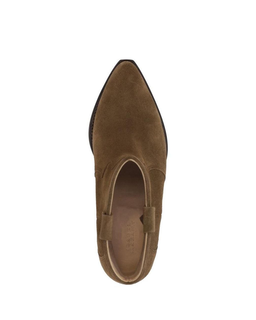 Isabel Marant Brown Solid Pointed Toe Boots
