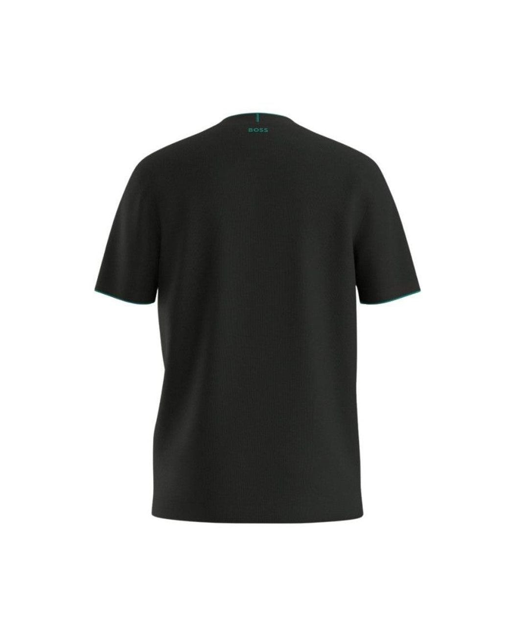 Boss Black Solid Crew Neck T-Shirt for men