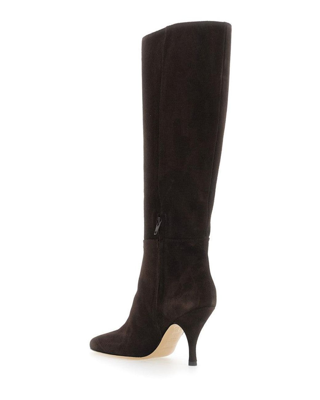 Semicouture Black Suede High Boots