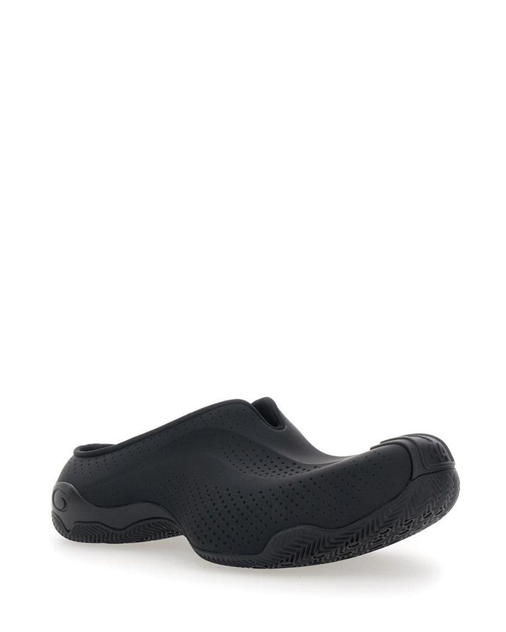 Balenciaga Black Basketball Slip-On Sandals for men