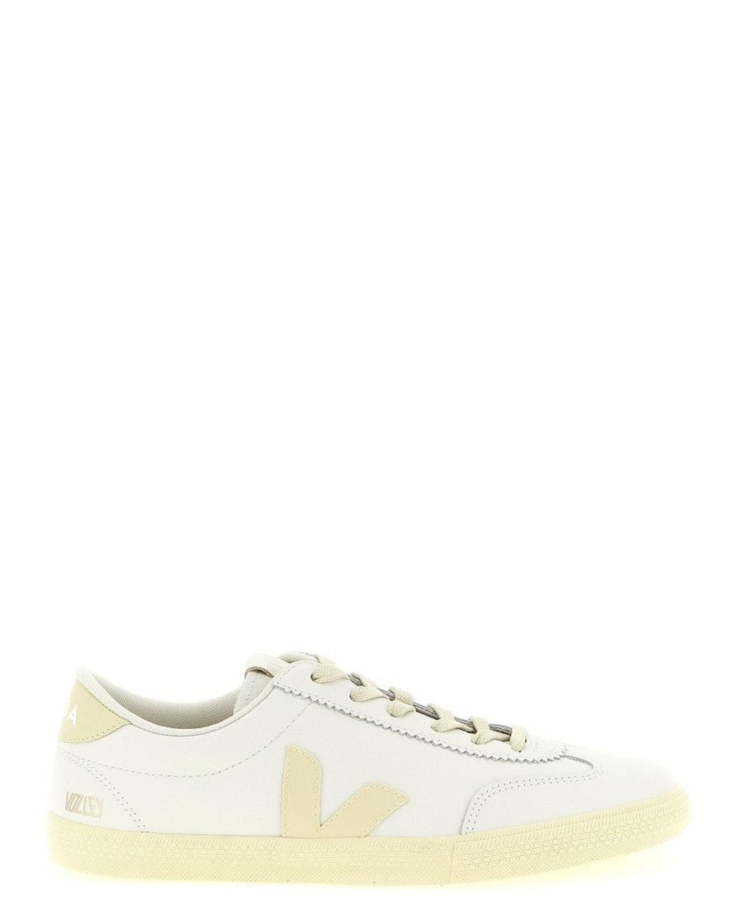 Veja White Lace Up Sneakers for men
