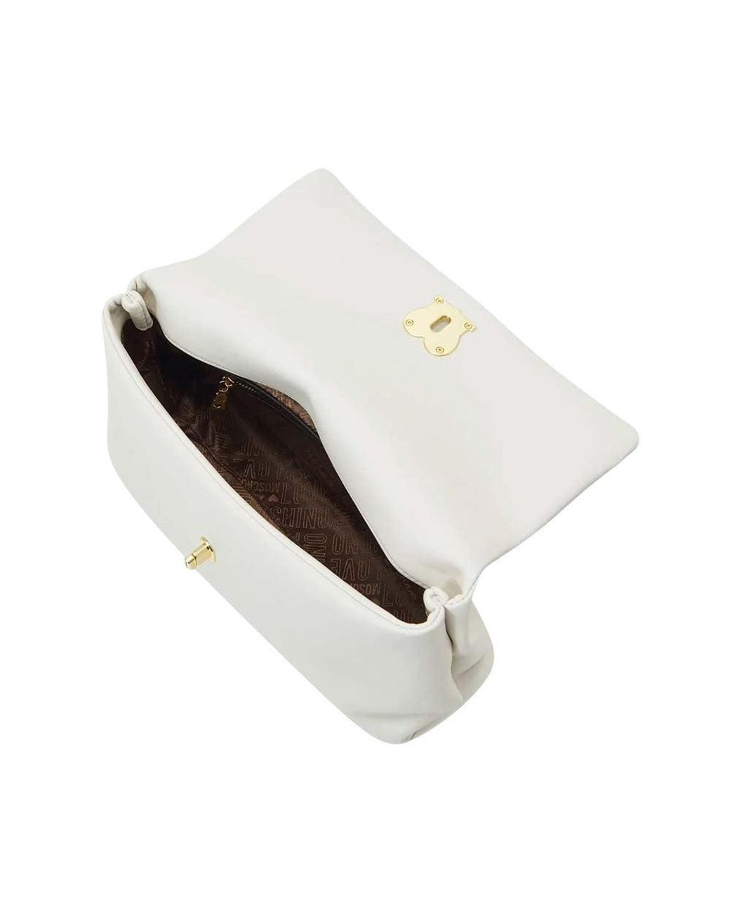 Love Moschino Natural Heart-Logo Small Satchel