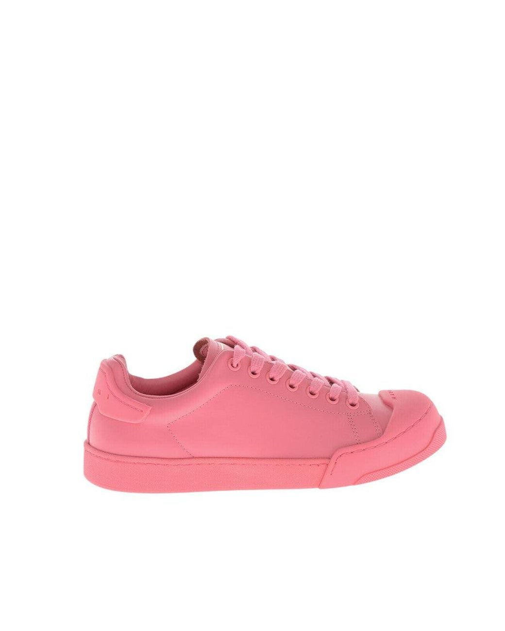 Marni Pink Low Leather Sneakers