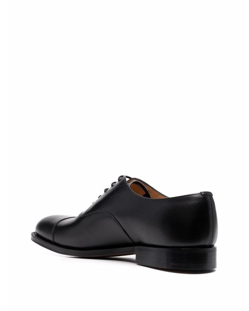Church's Black Leather Lace Up Shoes for men
