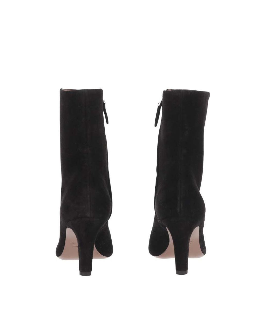 Paris Texas Black Suede Ankle Boots