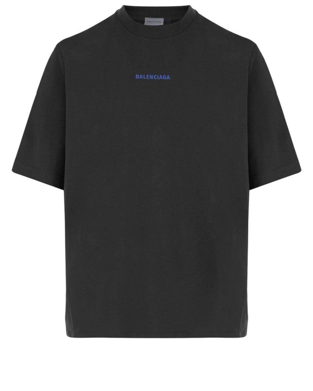 Balenciaga Black Crew Neck T-Shirt for men