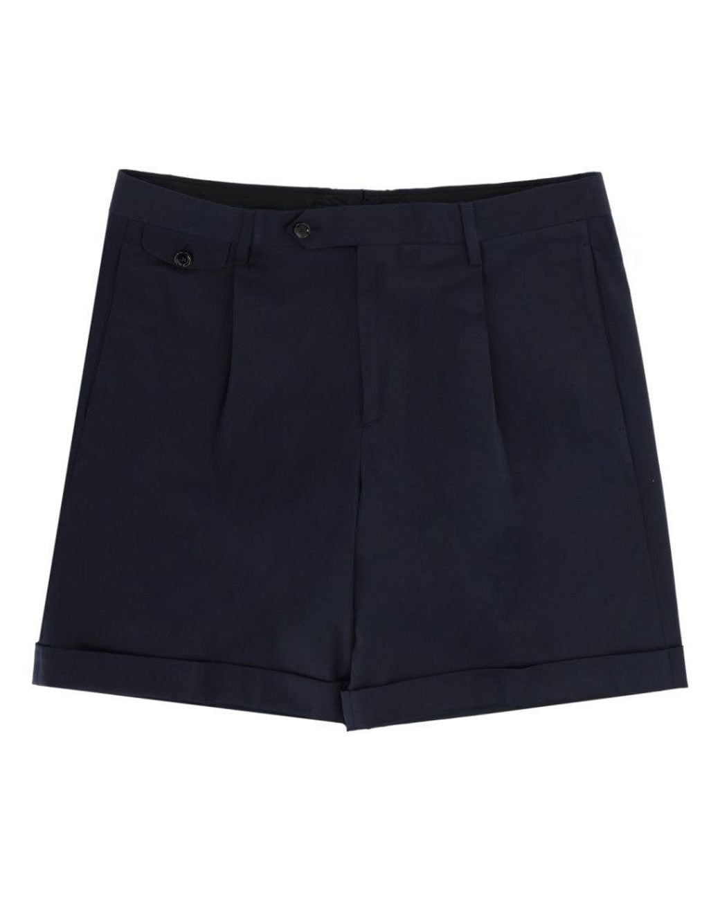 Lardini Blue Dark Solid Shorts for men