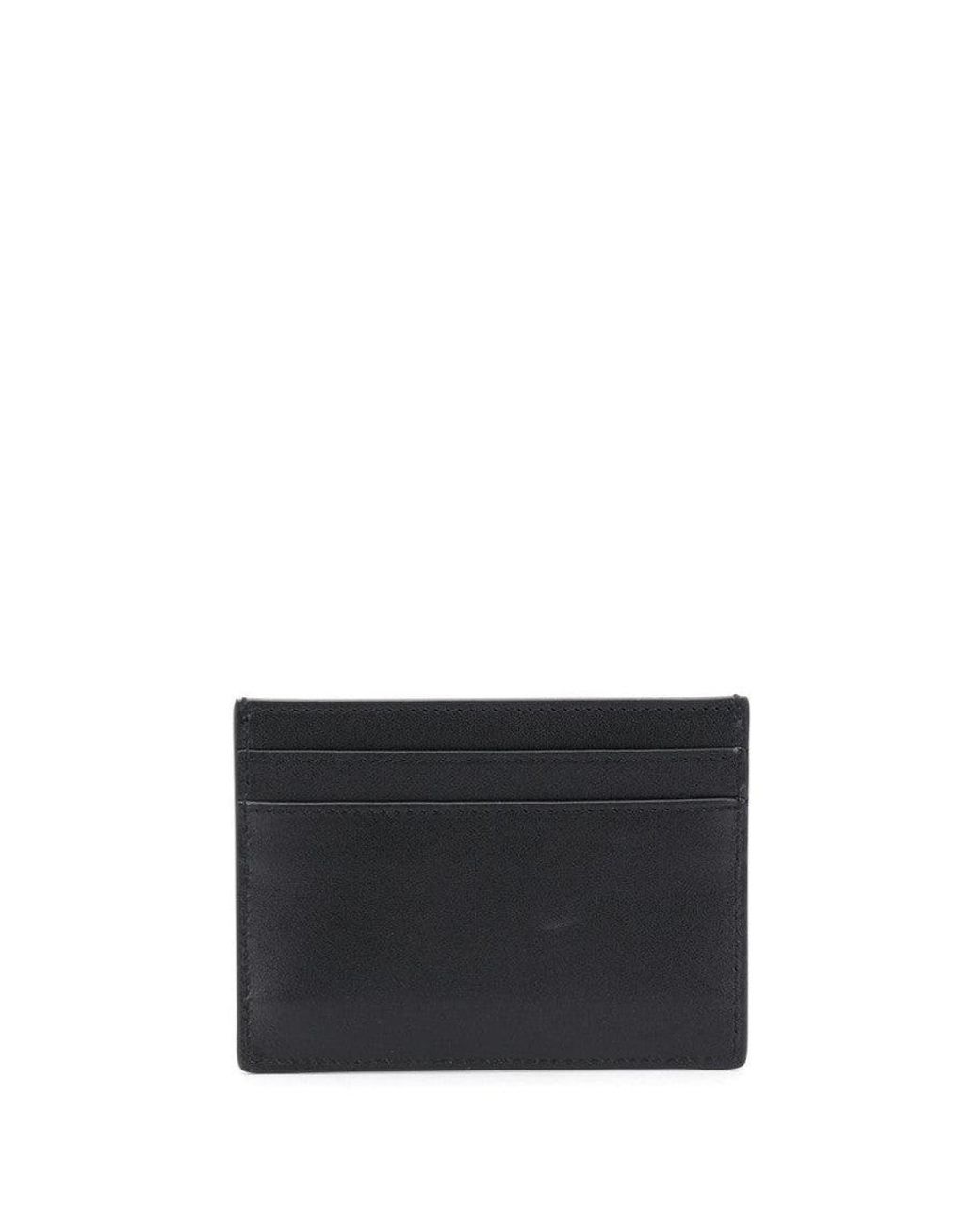 Saint Laurent Black Logoed Card Holder for men