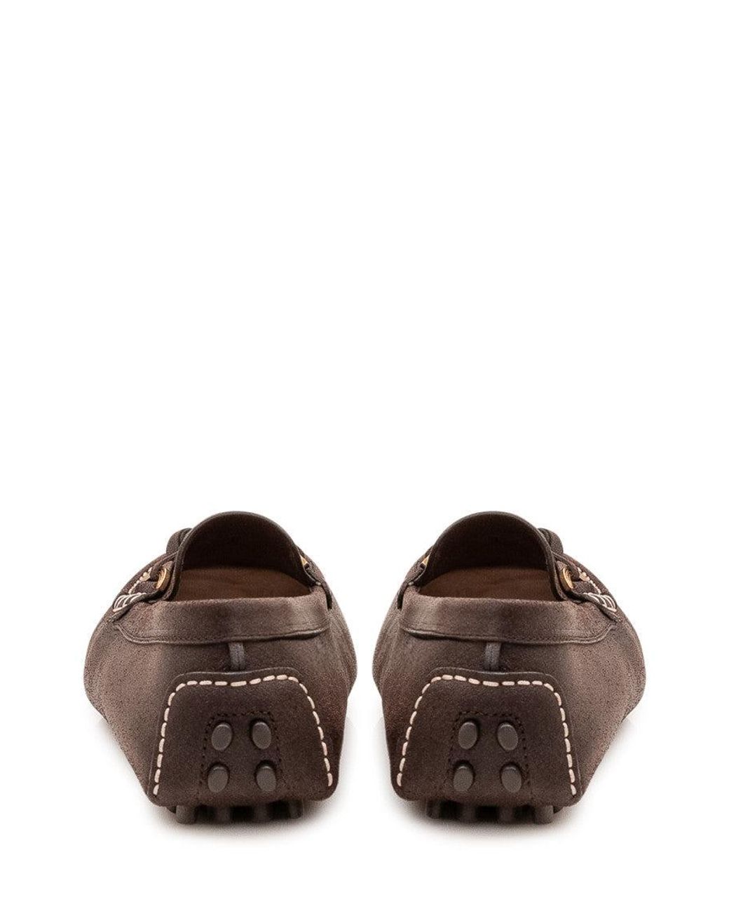 Versace Brown Slip-On Loafers for men