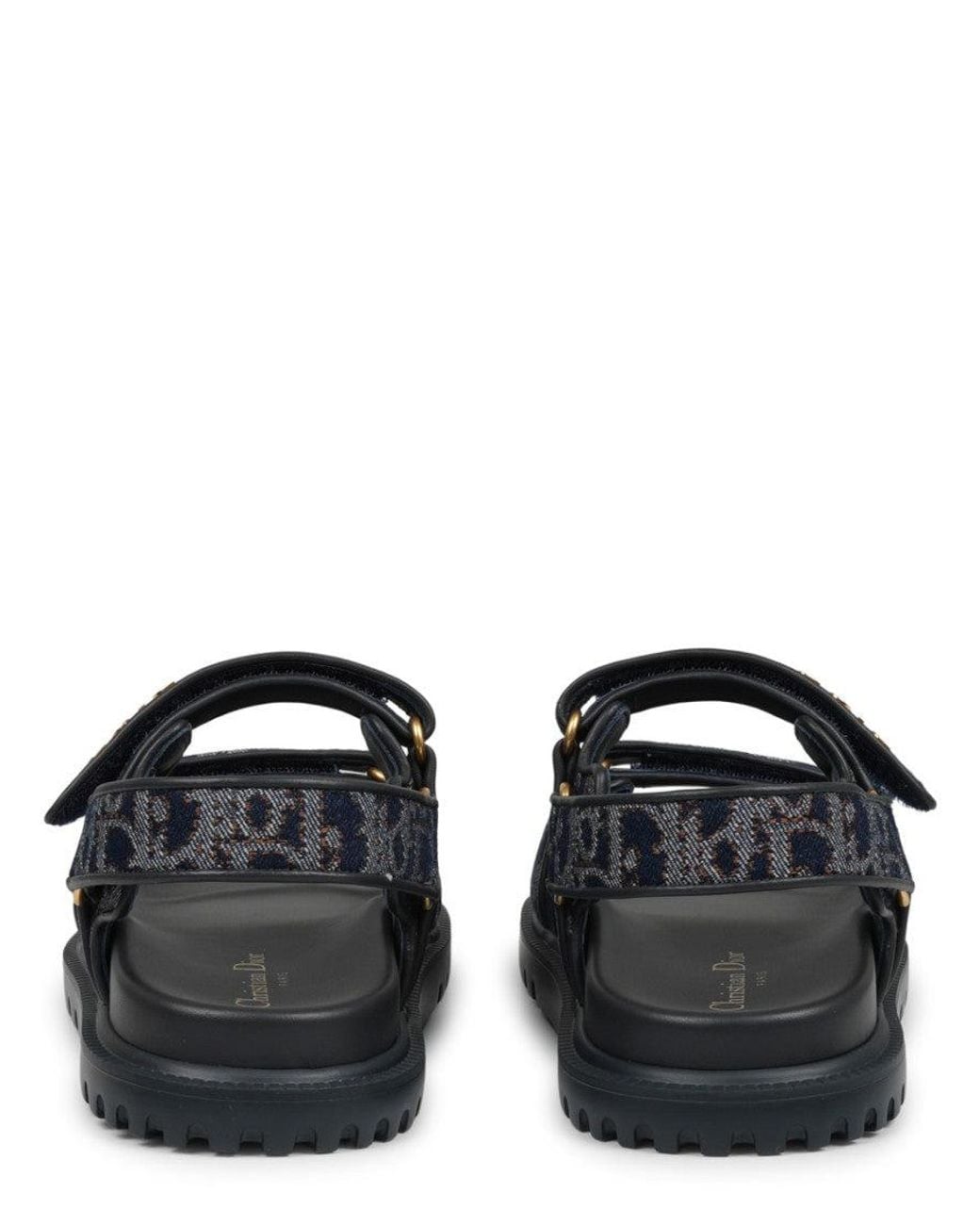 Dior Black Logo Signature Sandals