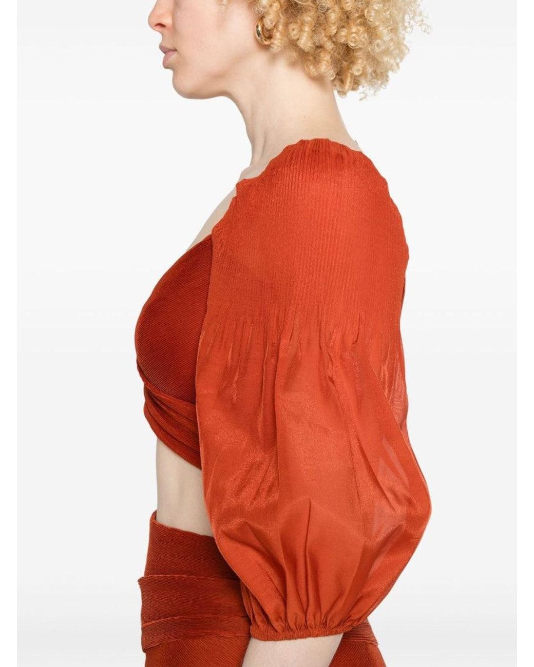 Zimmermann Red Pleated Top