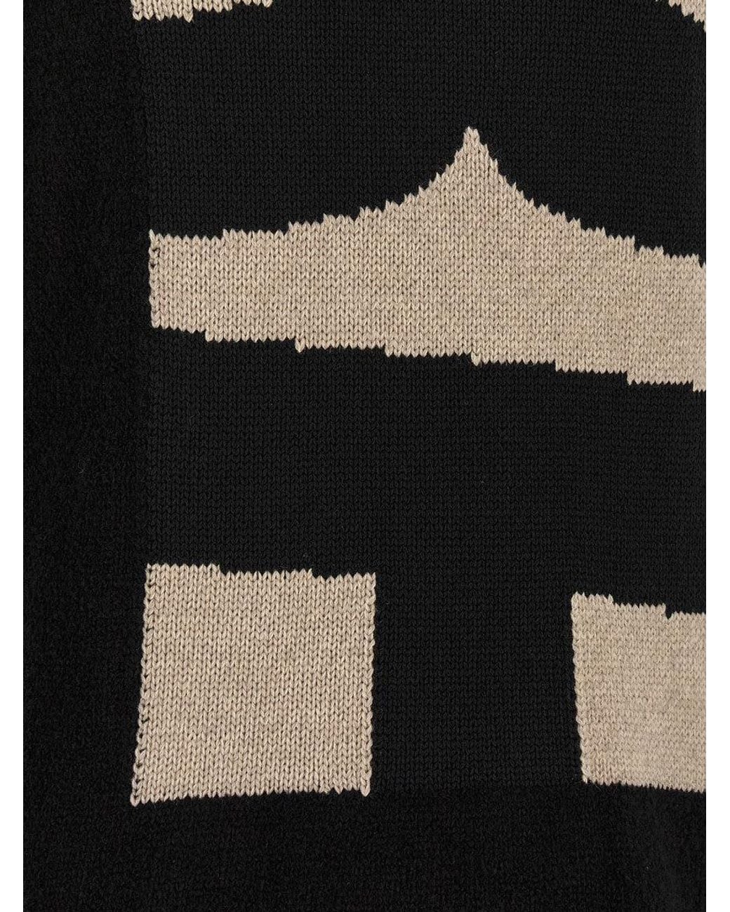 Comme des Garçons Black Comme Des Garcons Shirt Intarsia Sweater for men
