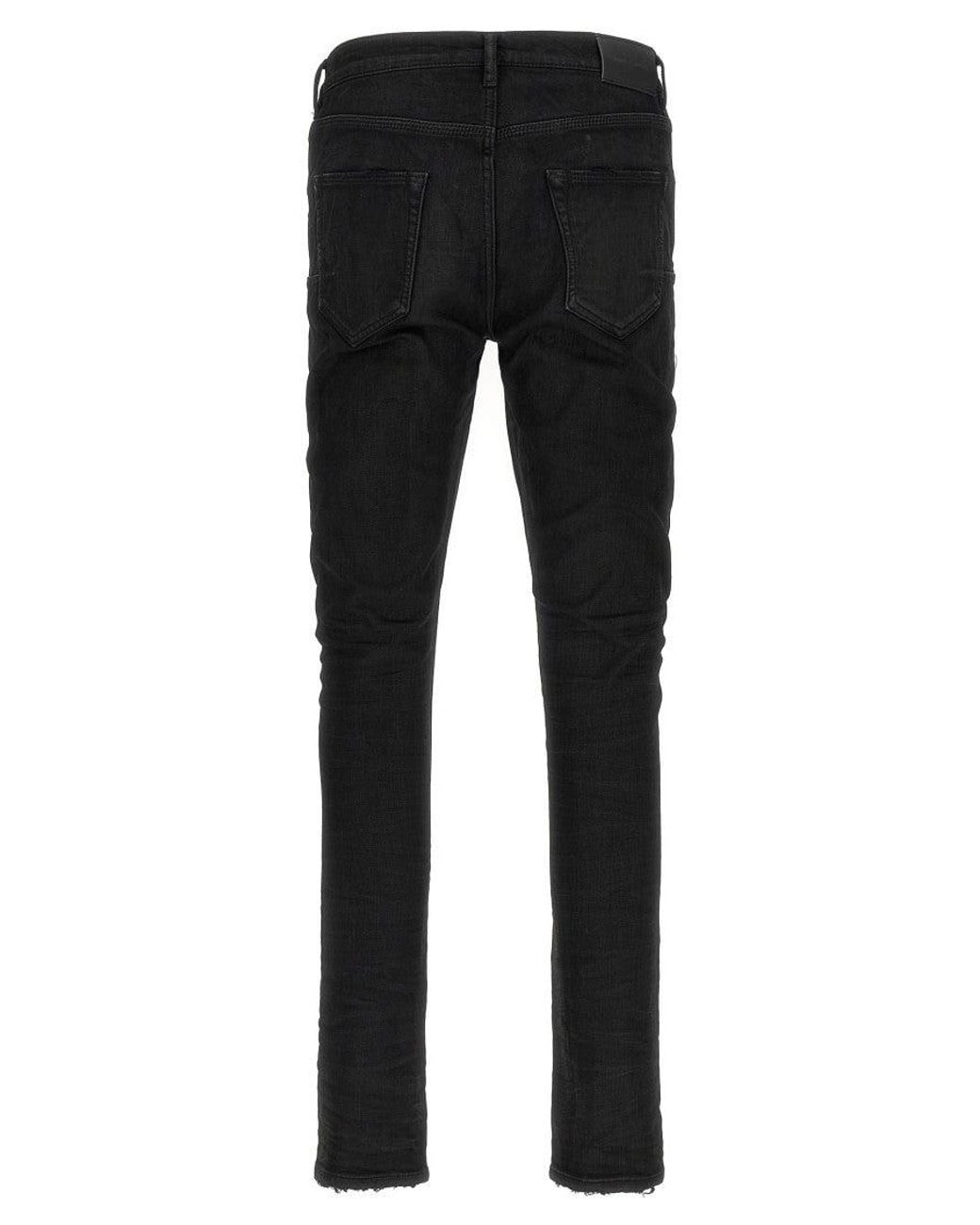 Purple Brand Black Mid Rise Jeans for men