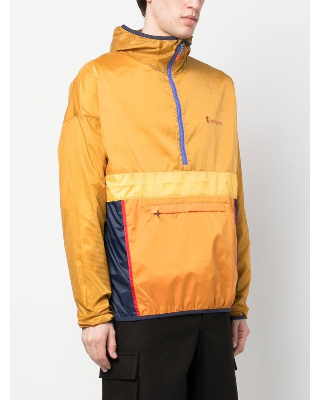 COTOPAXI Orange Half-Zip Windbreaker Jacket for men