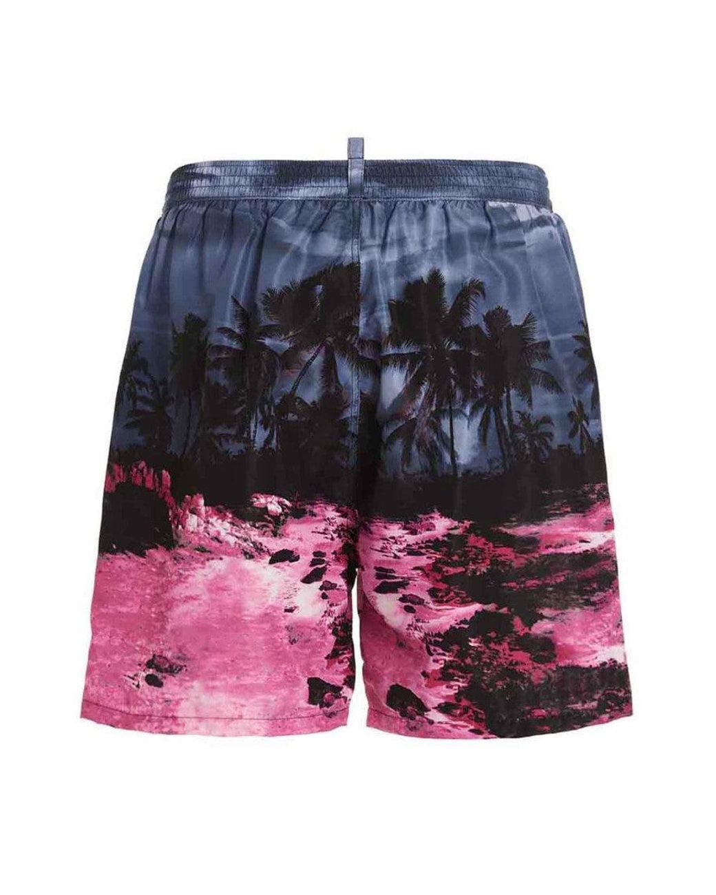 DSquared² Multicolor Logo Print Swimming Trunks for men