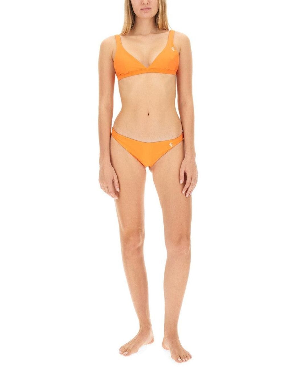 Sporty & Rich Orange Logo Swimwear