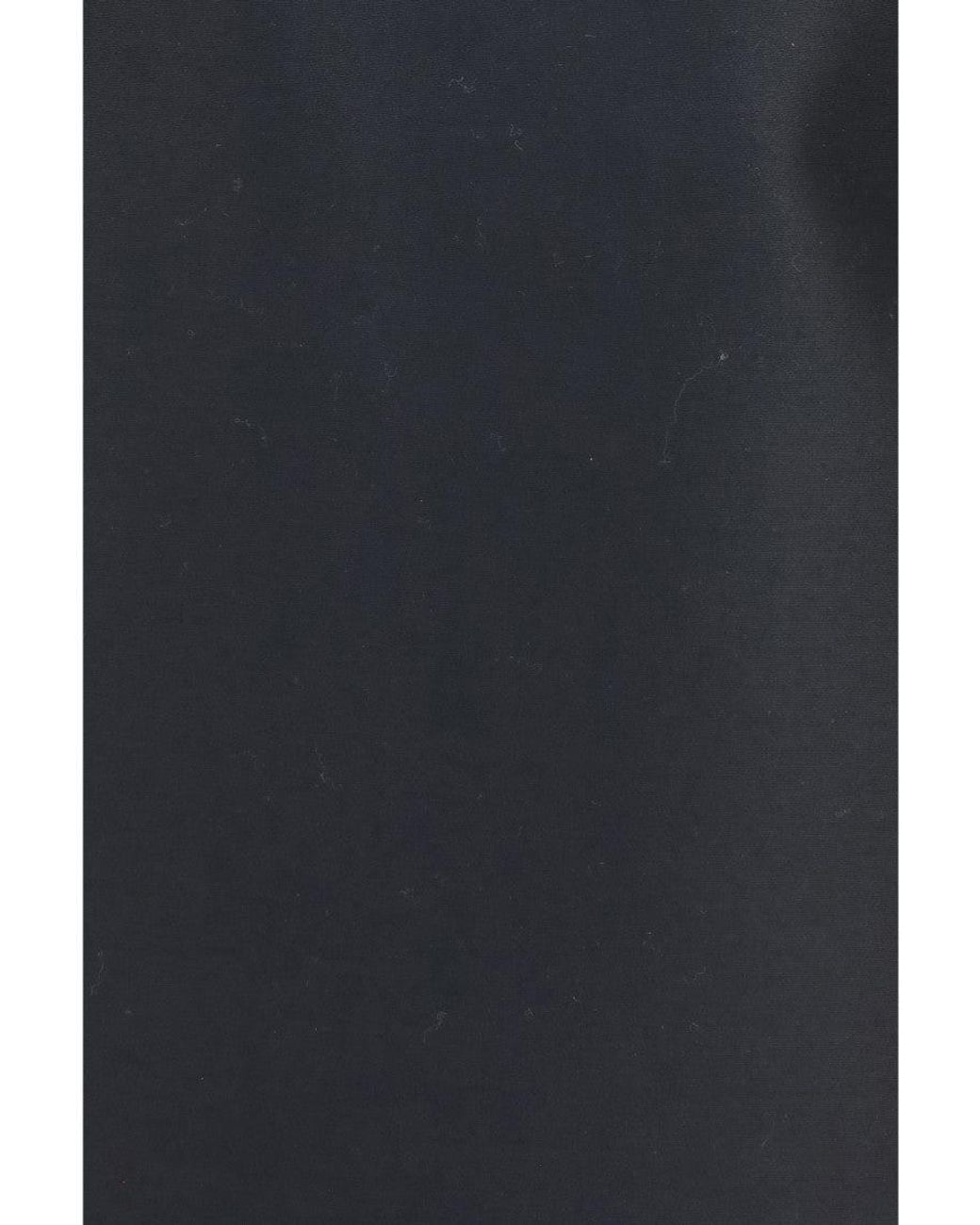 Balenciaga Black Solid V Neck Mini Dress