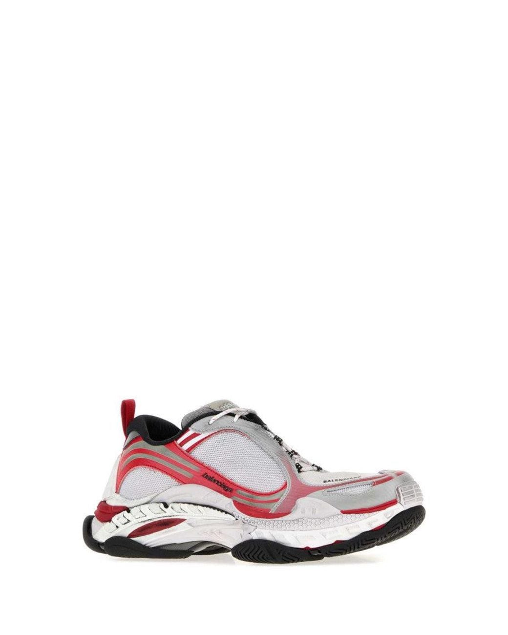 Balenciaga White Multi Color Logo Sneakers for men