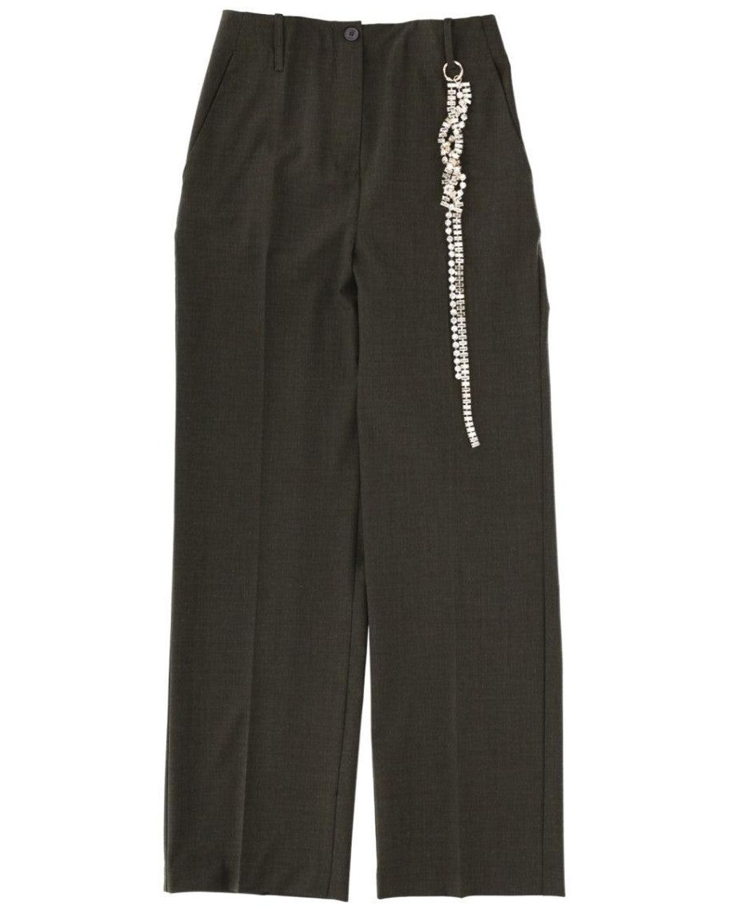 Circus Hotel Gray Straight Flat Front Pants