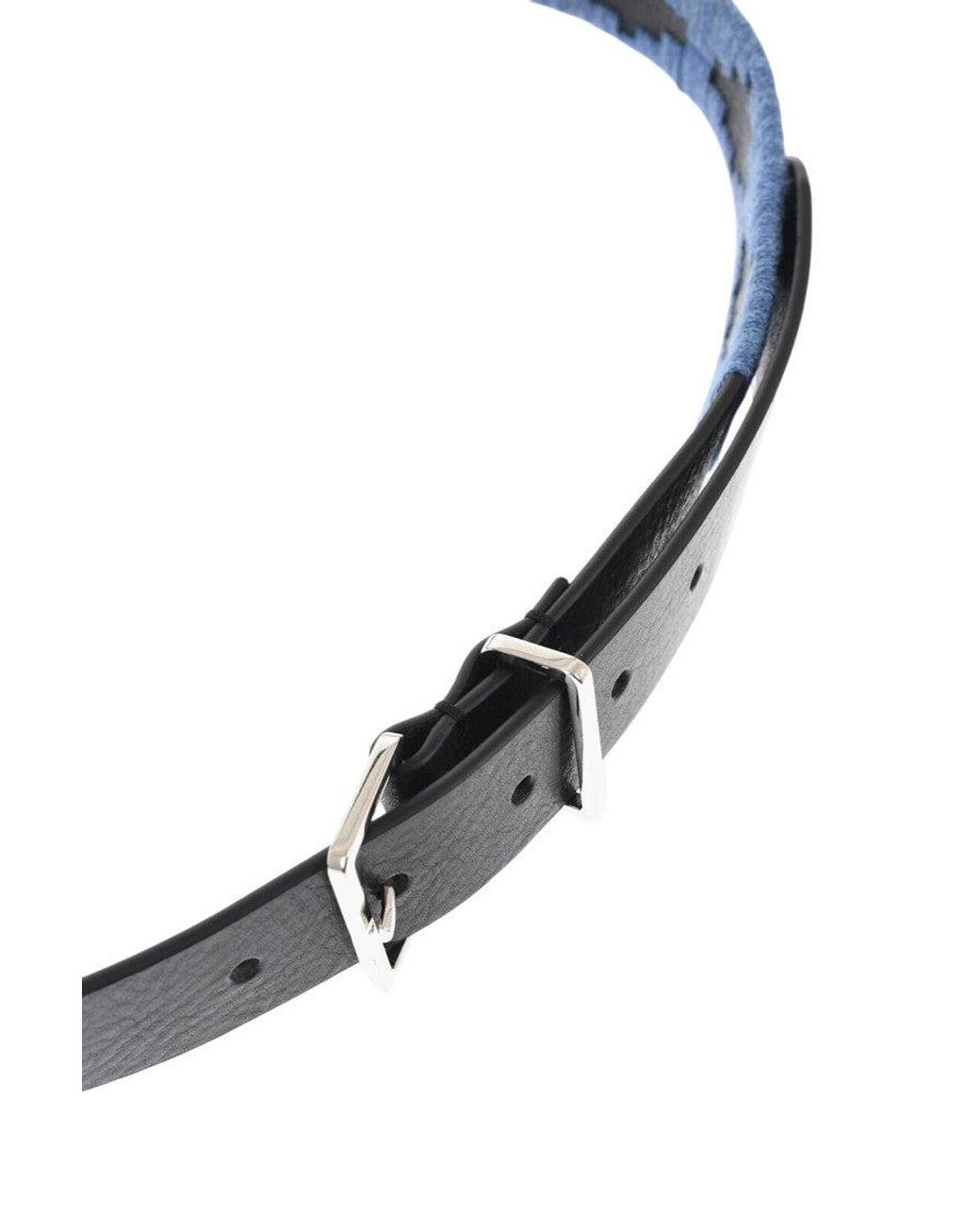 DSquared² Blue Textured Belt