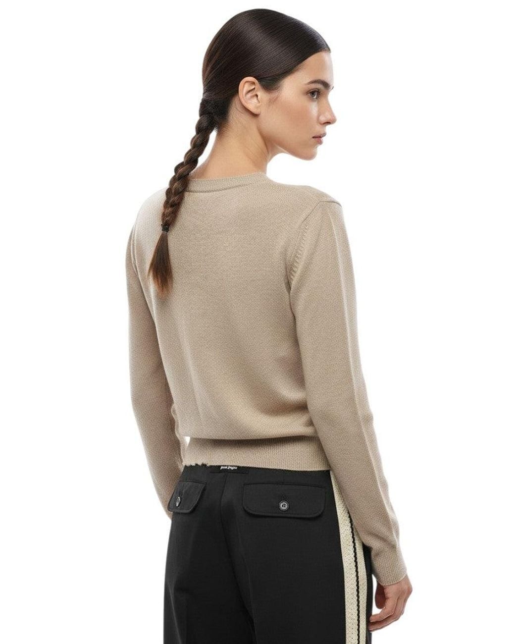 DSquared² Natural Crew Neck Cardigan