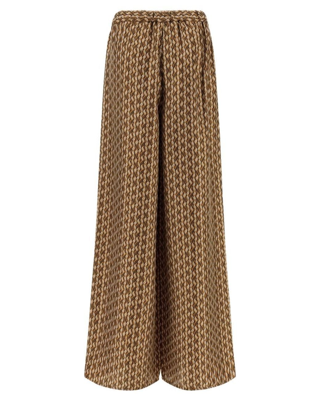 Max Mara Natural Straight Drawstring Pants